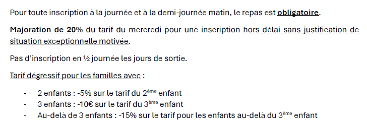 infos tarifs alsh